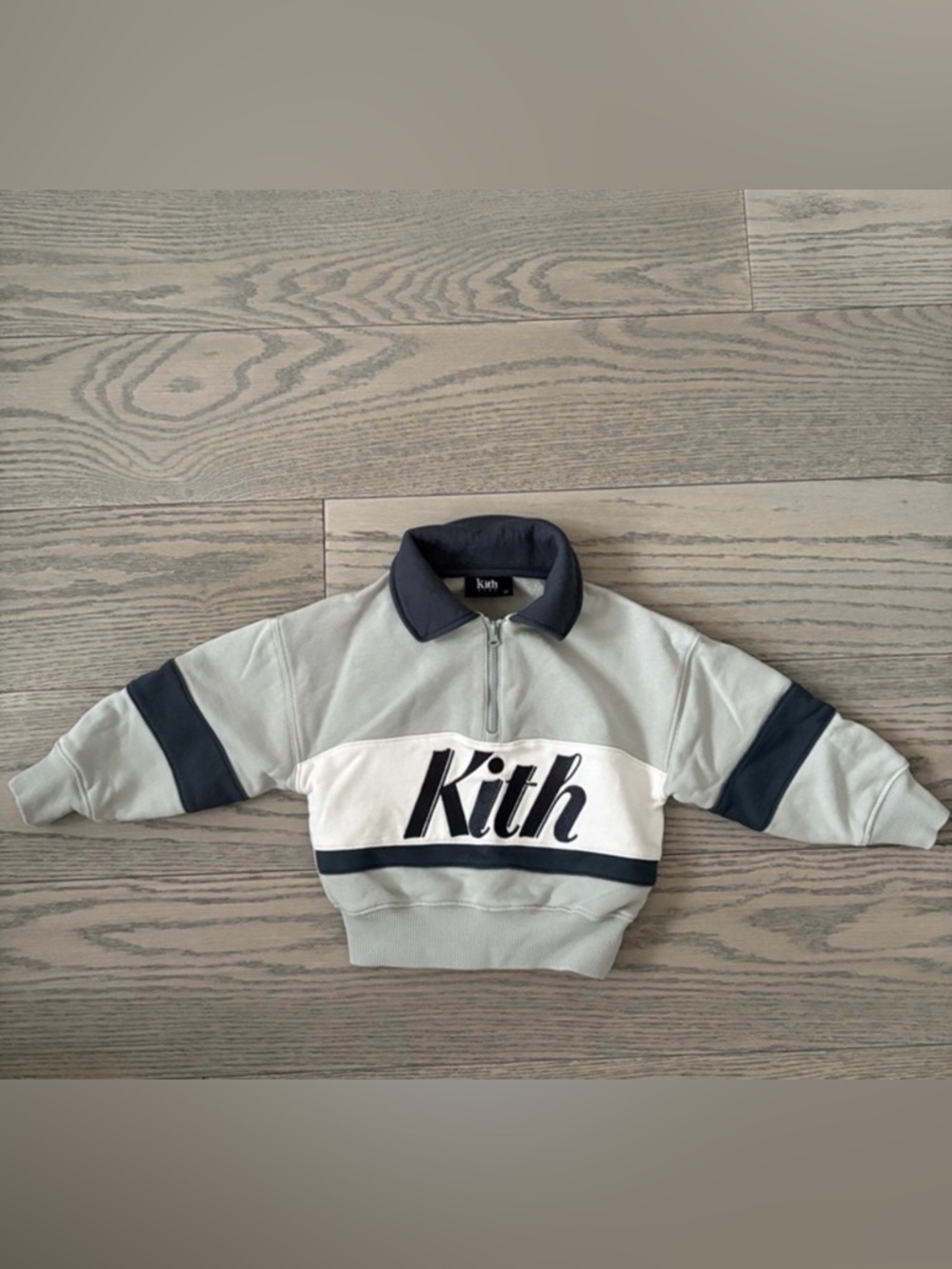 KITH kids quarter zip sweater